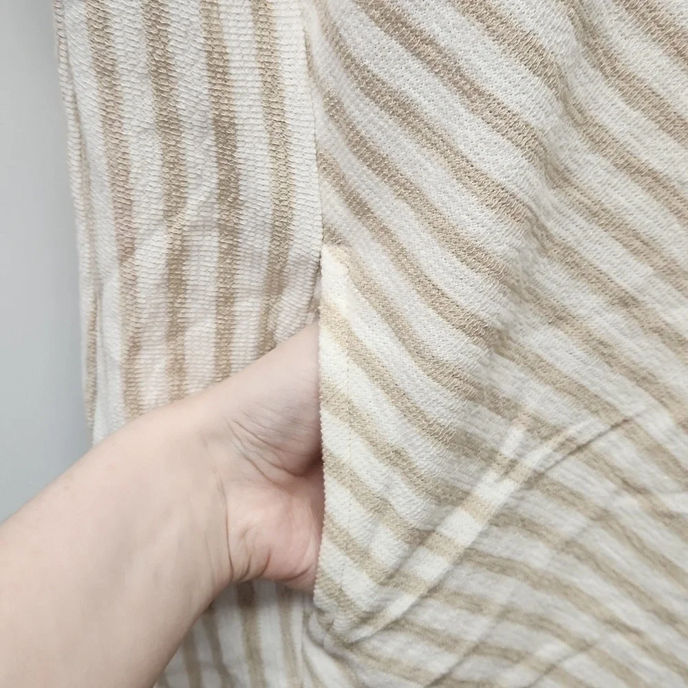 NWT Liz Claiborne Size L White and Cream Swimsuit / Beach Cover Up - Picture 5 of 11